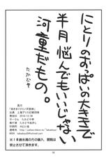 (C79) [Takadoya-tei (Takadoya Akira)] Tsuki makuri tai Kappa Musume (Touhou Project) [Chinese] [TonyAngel104手残汉化]-(C79) [たかどや亭 (たかどやあきら)] 突きまくりたい河童娘 (東方Project) [中国翻訳]