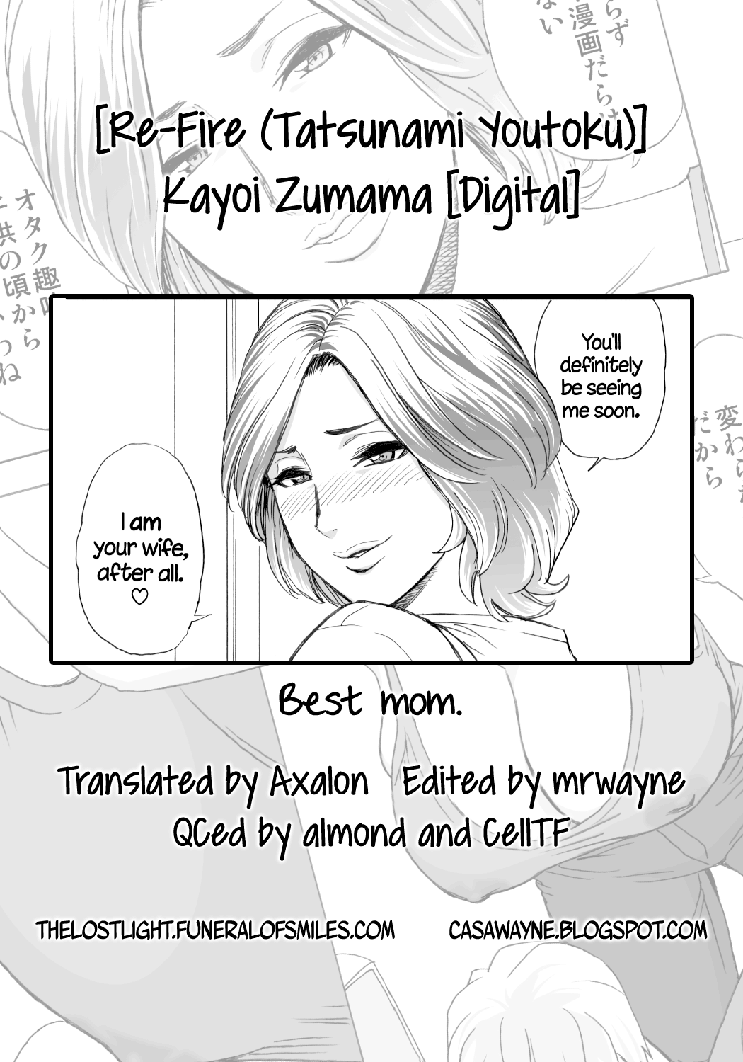 [Re-Fire (Tatsunami Youtoku)] Kayoi Zumama | Visits From Mom [English] =TLL+CW= [Digital] [リファイア (辰波要徳)] 通いヅママ [英訳] [DL版]