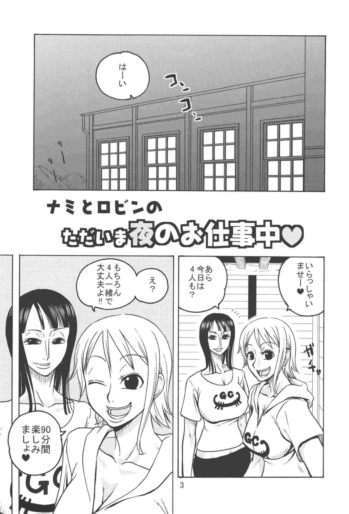 (C74) [ACID-HEAD (Murata.)] Nami no Koukai Nisshi EX NamiRobi 2 (One Piece) (C74) [ACID-HEAD （ムラタ。）] ナミの航海日誌EX ナミロビ2 (ワンピース)