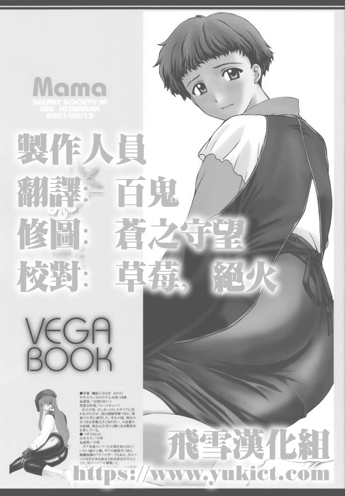 (CR29) [Secret Society M (Kitahara Aki)] Mama VEGA BOOK [誘惑マダム](Gear Fighter Dendoh) [Chinese] (Cレヴォ29) [秘密結社M (北原亜希)] Mama VEGA BOOK (GEAR戦士電童) [中国翻訳]