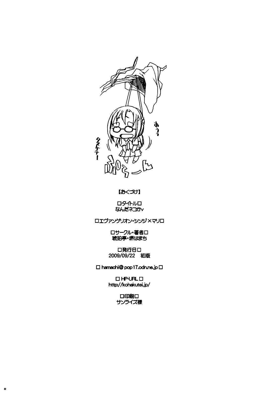 (SC45) [Kohakutei (Sakai Hamachi)] Nanda Neko ka [Rebuild of Evangelion) (Spanish) [XSnF] (サンクリ45) [琥珀亭 (堺はまち)] なんだネコか (ヱヴァンゲリヲン新劇場版) (スペイン語翻訳) [XSnF]