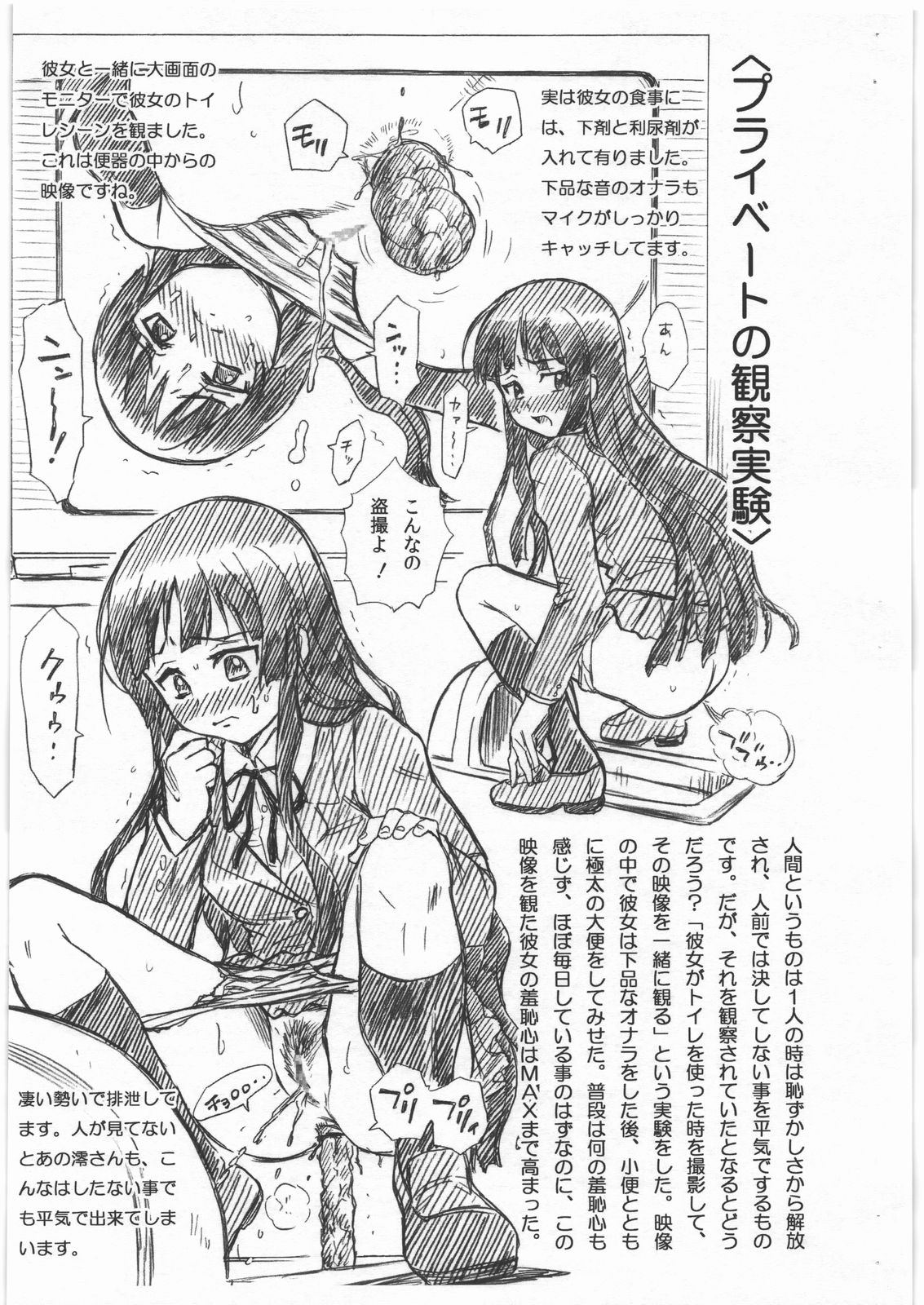(C76) [Rat Tail (Irie Yamazaki)] Yamazaki Kyouju no Shuuchishin Kenkyuujo Model &quot;K-ON!&quot; Akiyama Mio (K-ON!) (C76) [RAT TAIL (IRIE YAMAZAKI)] 山崎教授の羞恥心研究室 秋山澪 (けいおん!)