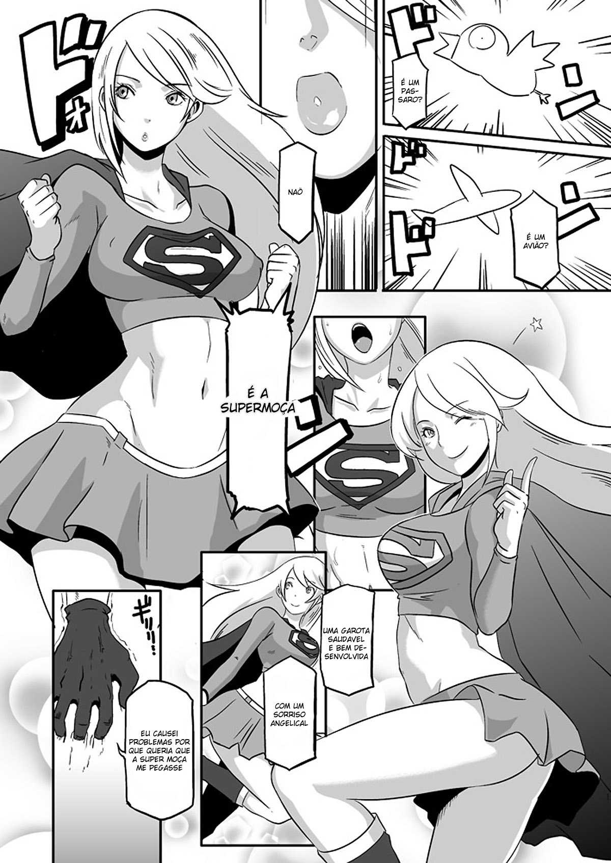 [Butcha-U (Eroquis)] Powergirl’s in a Pinch! (Portuguese) 
