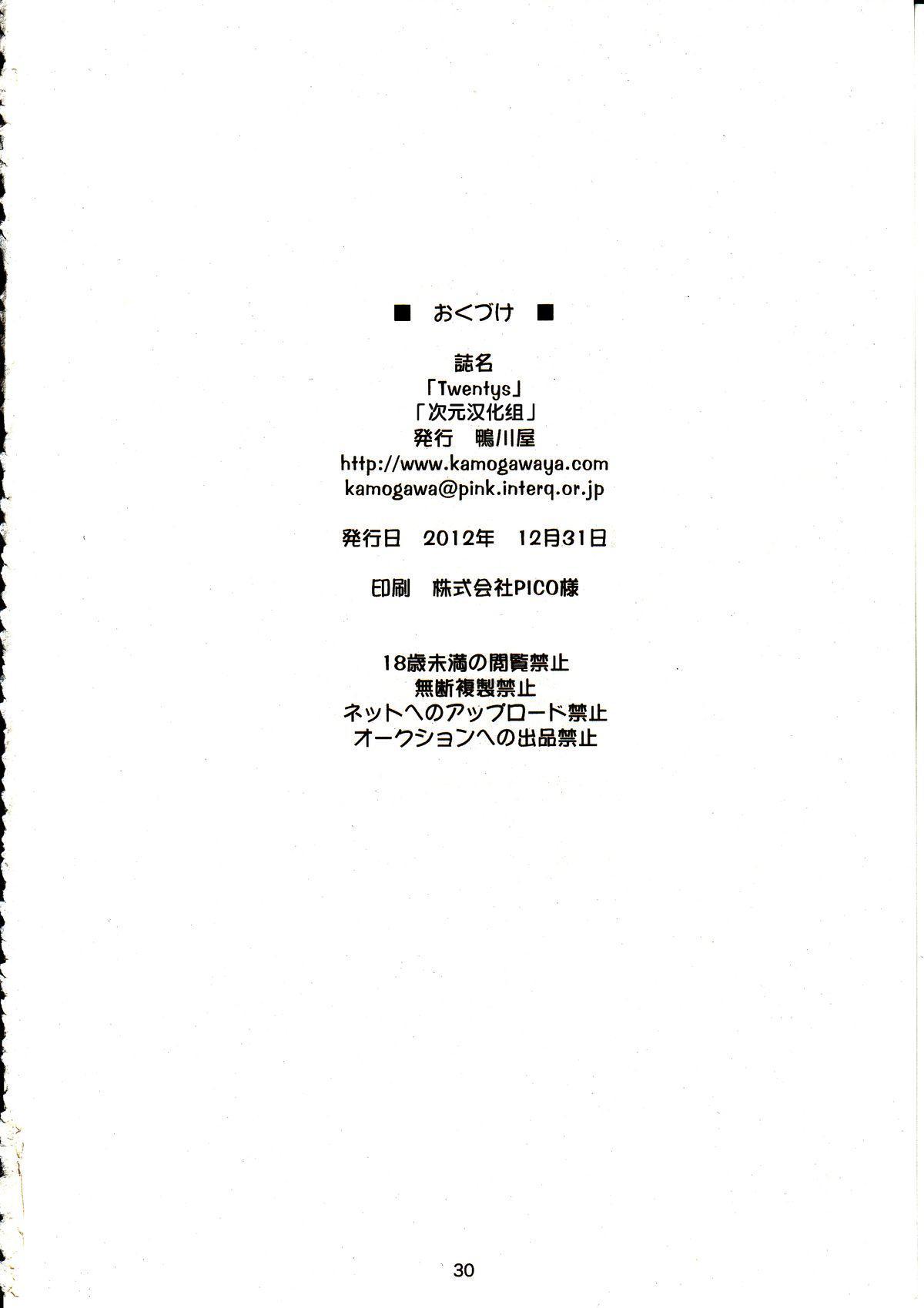 (C83) [Kamogawaya (Kamogawa Tanuki)] Twentys (Magical Girl Lyrical Nanoha) [Chinese] [次元汉化组] (C83) [鴨川屋 (鴨川たぬき)] Twentys (魔法少女リリカルなのは) [中国翻訳]